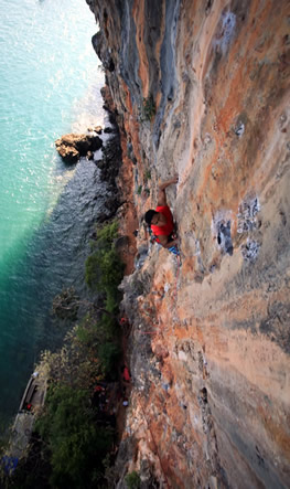 King climbing Greatfull wall, Koh Yao Noi Thailand