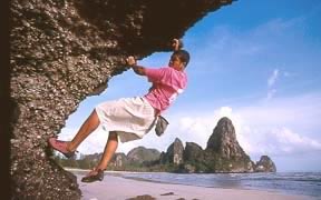 Railay Beach bouldering