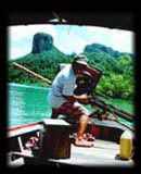 Longtail boat off Railay Beach